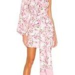 BRONX & BANCO Layla Pink Bow Back One Shoulder Silk Mini Dress Size Medium Photo 0