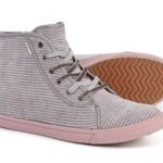 TOMS | Camarillo Sneakers Cement Gray Corduroy Velvet Laces High Photo 0