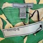 By Design Green and Cream Leaf Print Women's Top Size Small Photo 9