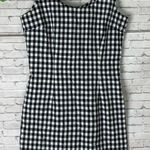 Vintage Black and White Gingham Sheath Mini Dress Size 4 Photo 0