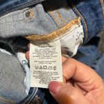 Anthropologie Anthro Pilcro Parallel Step Up Hem Mid Rise High-Low Straight Leg Jeans size 28 Photo 12