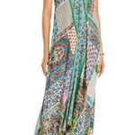 Johnny Was NWOT  Diskana Eva Floral V-neck Sleeveless Maxi Dress Sz L Multicolor Photo 3