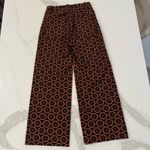 Maeve by Anthropologie The Colette Crop WideLeg Ponte Pants Womens 25 BlackMulti Photo 7