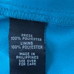 Iz Byer  Teal Sleeveless Dress with Belt Photo 8