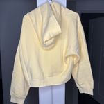 J.Crew NWT  Heritage Fleece Cropped Hoodie Sweatshirt Sunflower Sands Yellow Photo 2
