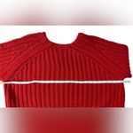 Kut From The Kloth  Valerie Medium Red Chunky Oversized Knit Holiday Sweater Photo 4