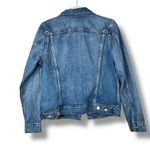 Lucky Brand NWOT Dark Wash Tomboy Trucker Cotton Denim Jean Jacket Medium Photo 4
