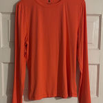 Jantzen  Vibrant Orange/Coral Long Sleeve Top Photo 0
