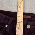 7 For All Mankind  Velvet‎ Pants Burgundy High Rise Cropped Size 30 Photo 11