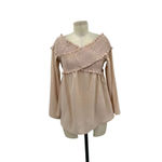 VICI Smocked Off the Shoulder Top in Sandshell Size Large Photo 2