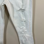Abercrombie & Fitch Abercrombie Simone High Rise Women White Distressed Jeans Denim Size 29 / 8R Photo 3