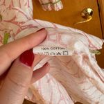 Rock Flower Paper Eiffel Tower Pajama Nightshirt Sleep Shirt Cotton Pink Green S White Photo 2