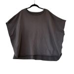 Frank & Eileen  Tee Lab Capelet Top Oversize Relaxed Fit Lagenlook Gray Photo 2