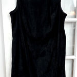 Sag Harbor  Black Faux Suede Sleeveless Cocktail Career Shift Dress Plus Size 18W Photo 0