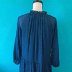 Alice + Olivia  by Stacey bendet Layla Geometric Chiffon Peasant blue Dress Photo 5