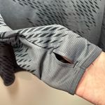 Under Armour  Womens Heat Gear Fitted 1/2 Zip Pull Over Allover Print Gray Medium Photo 4