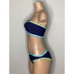 PilyQ NEW.  NAVY PLATINUM BIKINI. M-top/S-bottom. Retails. $179. Photo 4