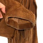 COMINT Vintage Brown Suede Fringe Jacket Blazer‎ Size Medium Argentina Photo 2