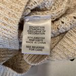(F-189)Lety & Me Cream Sweater with Brown elbow patches, stitch fix, Size S Photo 6
