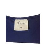 Soma  Navy Super Soft Jersey v-neck oversized Night‎ Gown Sz XS Photo 2