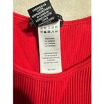 Sincerely Jules Brand New  Women's Size Large Red Fringe Cropped Top Sleeveless Photo 4