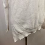 Athleta  White Rest Day Asymmetrical Crew Knit Sweater Size Small Photo 6