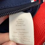 Boden Red Leather Satchel Top‎ Handle Shoulder Bag Tassel Accent Designer Style Photo 6