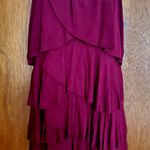 Vanity ruffle front rhinestone neckline tank top Red Size XS Photo 2