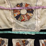 Vintage Rare 1970s Long Sleeve Maxi Cottagecore/Prairie Mock Quilt Dress Sz 6/8 Photo 2