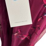 Theia Adora Beaded Sheer Sleeve Gown Fig Burgundy Red Size 4 NWT Photo 11