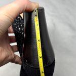 Jimmy Choo Mele Glitter 85 Chelsea Stretch Knit Block Heel Ankle Boots Black 36 Photo 13