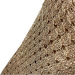 Rachel Zoe Metallic Tan Gold Bronze Open Knit Kimono Cardigan NWT One Size Photo 6