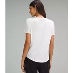 Lululemon White Love Curved Hem Crewneck Tee Size 8 Photo 1