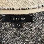 Drew  Gray & Cream Raw Hem Small Open Cardigan Sweater Photo 1