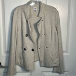 CAbi  Carlie Double Breasted Jacket Sz S Oatmeal Beige Snap Front Photo 9