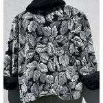 Vintage Duffel Outdoor Faux Fur Jacket Coat Black mid length Sz Small Black USA Photo 13