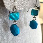 Elegant Beaded Dangle Earrings Turquoise Blue Photo 12
