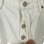 AGOLDE  Sz 30 Women's White Riley‎ High Rise Straight Crop Distressed Jeans NWT Photo 4