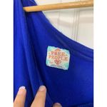 Free People Free‎ People Blue Tunic asymmetrical top Size Small Photo 4