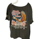 Sturgis Women's Size XL Short Sleeve Motorcycle Rally T Shirt Black 1999 Vintage Photo 0