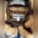 Marvin Richards  Vintage Faux Fur Denim Vest Size L Photo 4