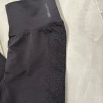 Dfyne Charcoal Gray and Black Leggings Photo 1