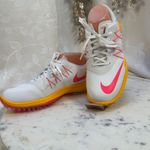 Nike  Lunar Control Women Golf Shoes White Yellow Pink Spikes Size 8 Photo 5