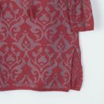 Sigrid Olsen Sigrid‎ Olsen Womens Tunic Sweater Tassels Metallic Size Large 3/4 Sleeve Boho Photo 2