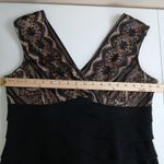 Jessica Howard Black Lace Overlay Tiered Sheath Dress Women 14P Special Occasion Photo 8