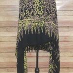 Aloha Hut Hawaii Women’s Beach Wrap Shawl Scarf Black Fringe Hibiscus Flowers Photo 8