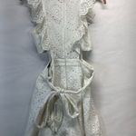 Blue Blush  WHITE EYELET JUMPSUIT CROP LENGTH 100% COTTON PREOWNED‎ Photo 4