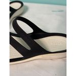 Crocs  Swiftwater White Black Strappy Slide Sandals Womens Size‎ 7 Iconic Slip On Photo 4