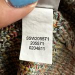 J.Jill  Marled Knit V Neck Sweater Rainbow Multicolor Women's Large Pullover Photo 8