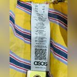 ASOS  crop top maxi dress yellow size US 8 Photo 3